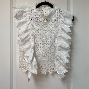 White lace top